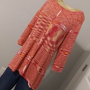 Susan Graver high low tunic top